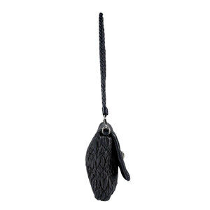 Miu Miu Black Matelass Shoulder Leather Bag